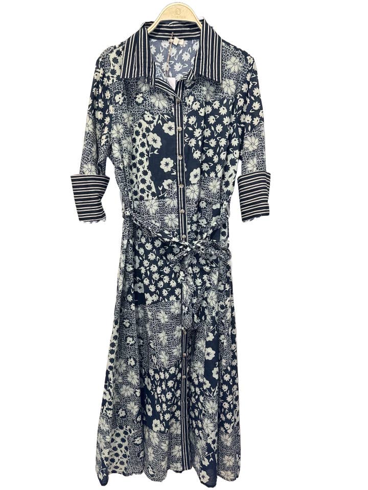 Orice - Wholesale Dress - Women's - Printed cotton shirt dress - Orice2