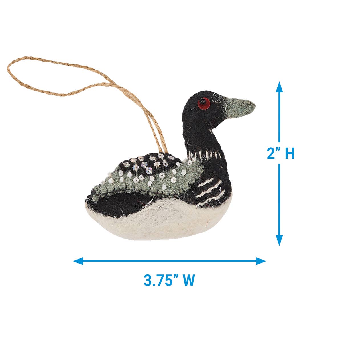 Park Designs - Wholesale Ornament - Loon Felt Ornament3