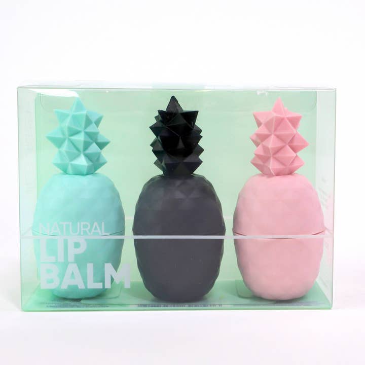 3 Pack Pineapple Lip Balm 100% Natural for wholesale by Rebels Refinery
