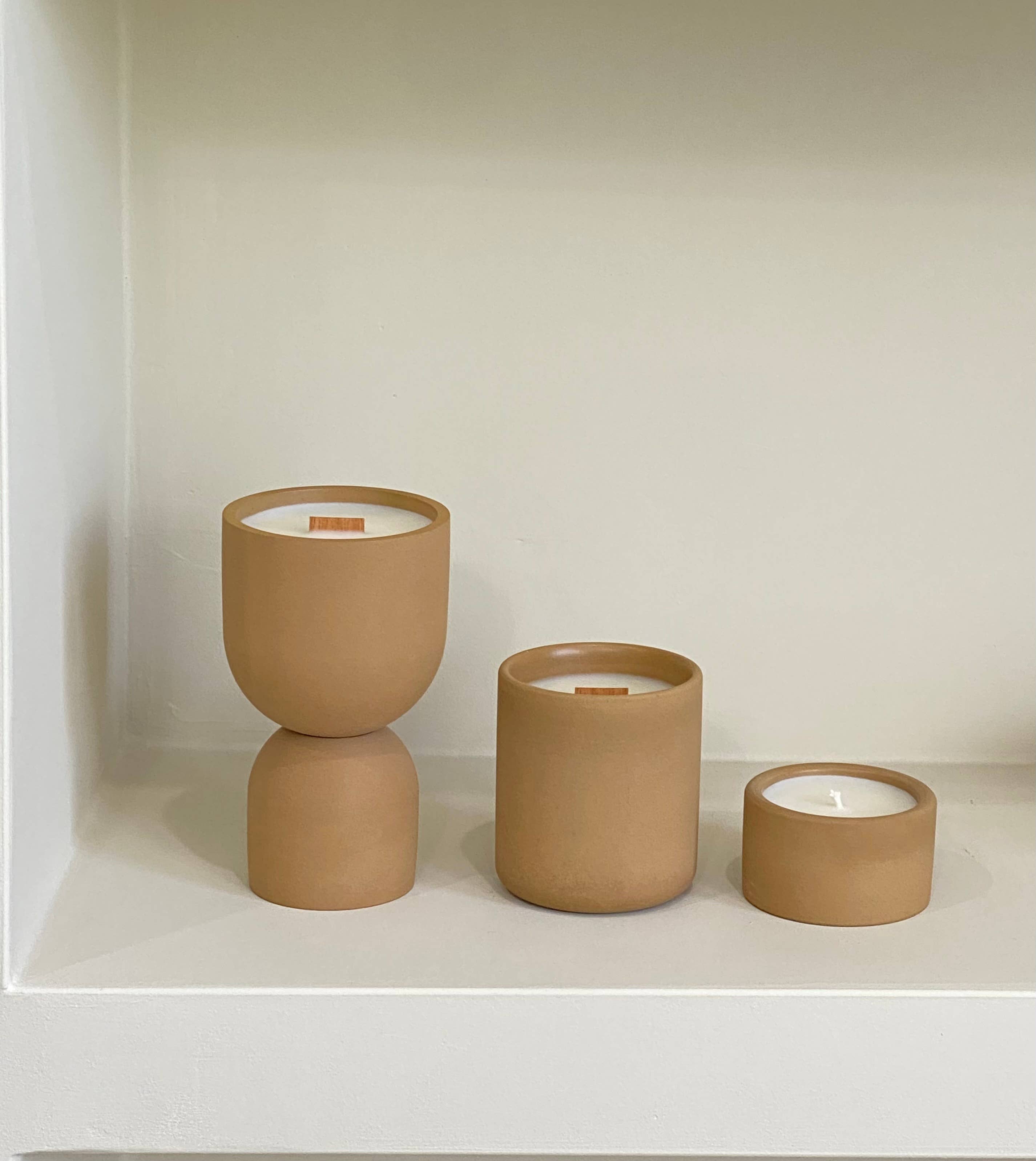 ZOA concept - Vente Bougie en bocal - Bougie en béton alvéolée fabriquée à la main | Parvi3