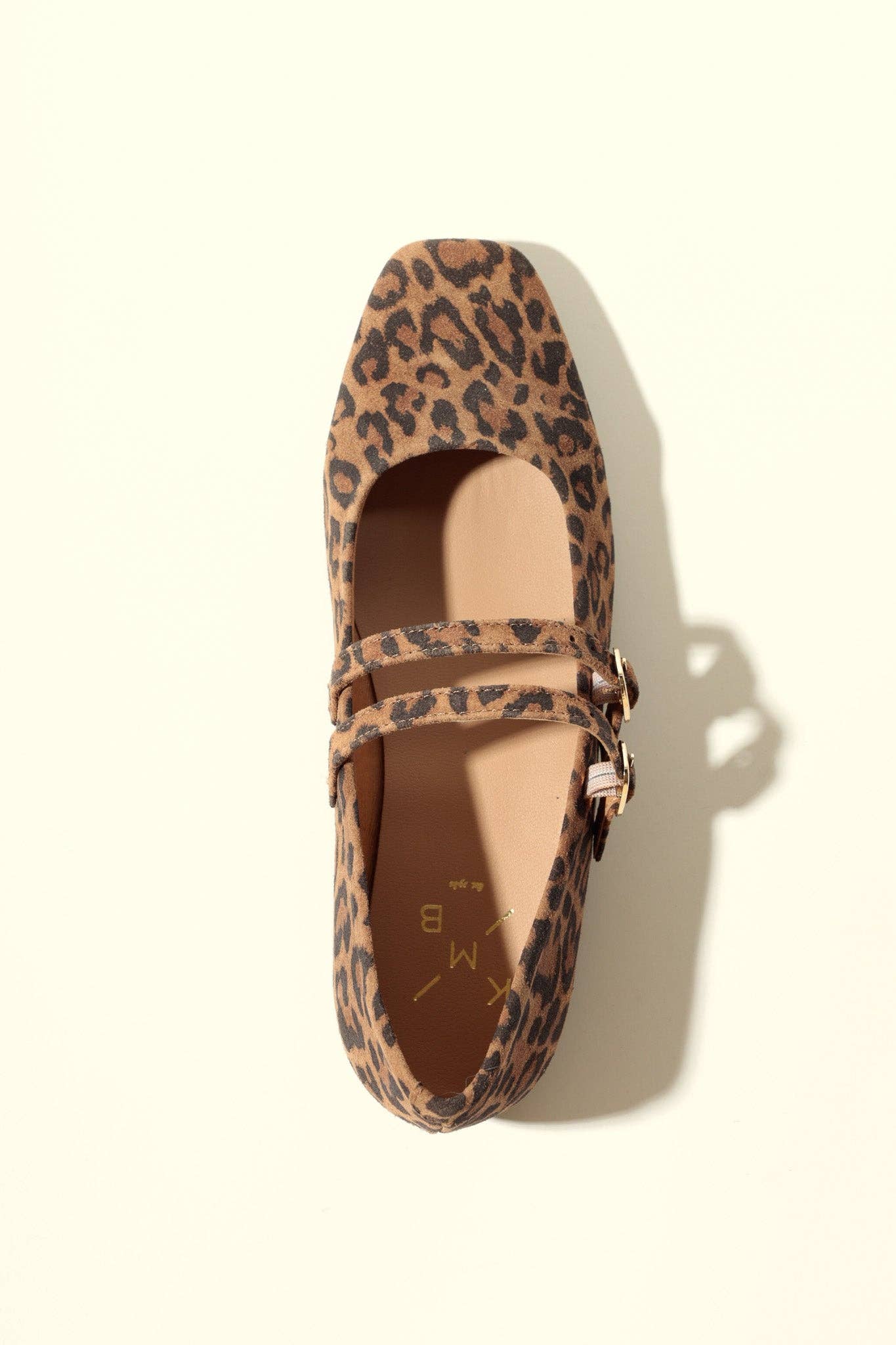 KMB Shoes – Engroshandel Flade sko - Dame – CANDY LEOPARD - Dobbeltrem Mary Jane Ballet Flats3