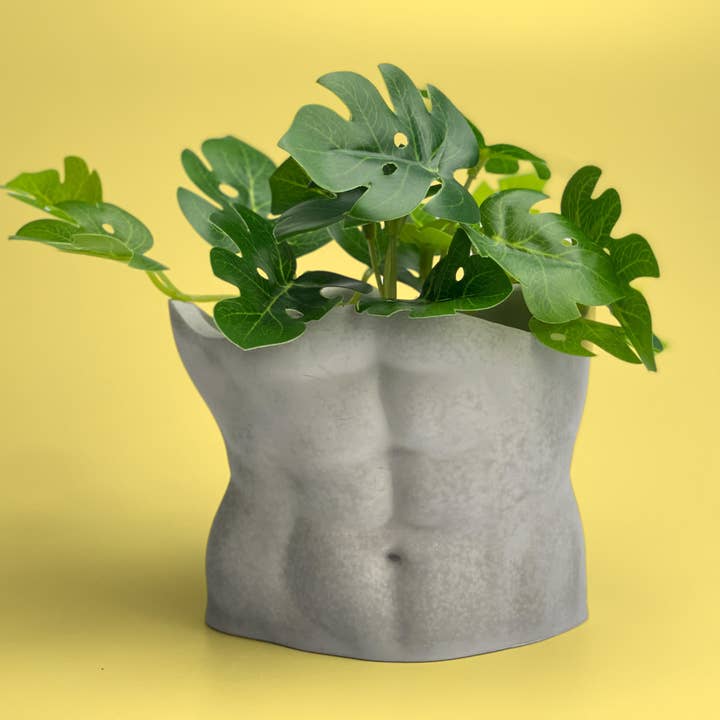 Planters Made in the USA - Wholesale Plant Pot - Torso Planter, Male Body Planter Pot, Men Greek Sculpture1