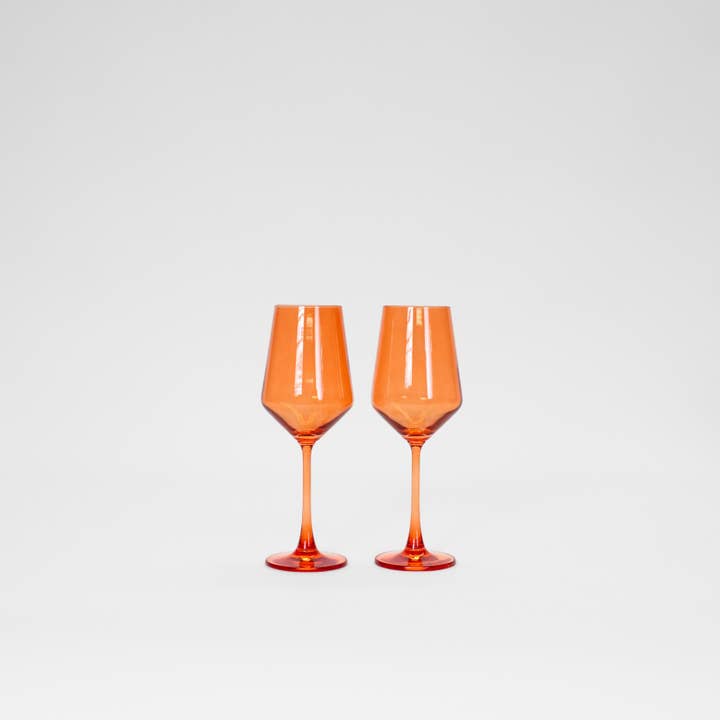 GlassHauseCo - Wholesale Wine Glass - Aperol Orange - Colored Wine Glass3