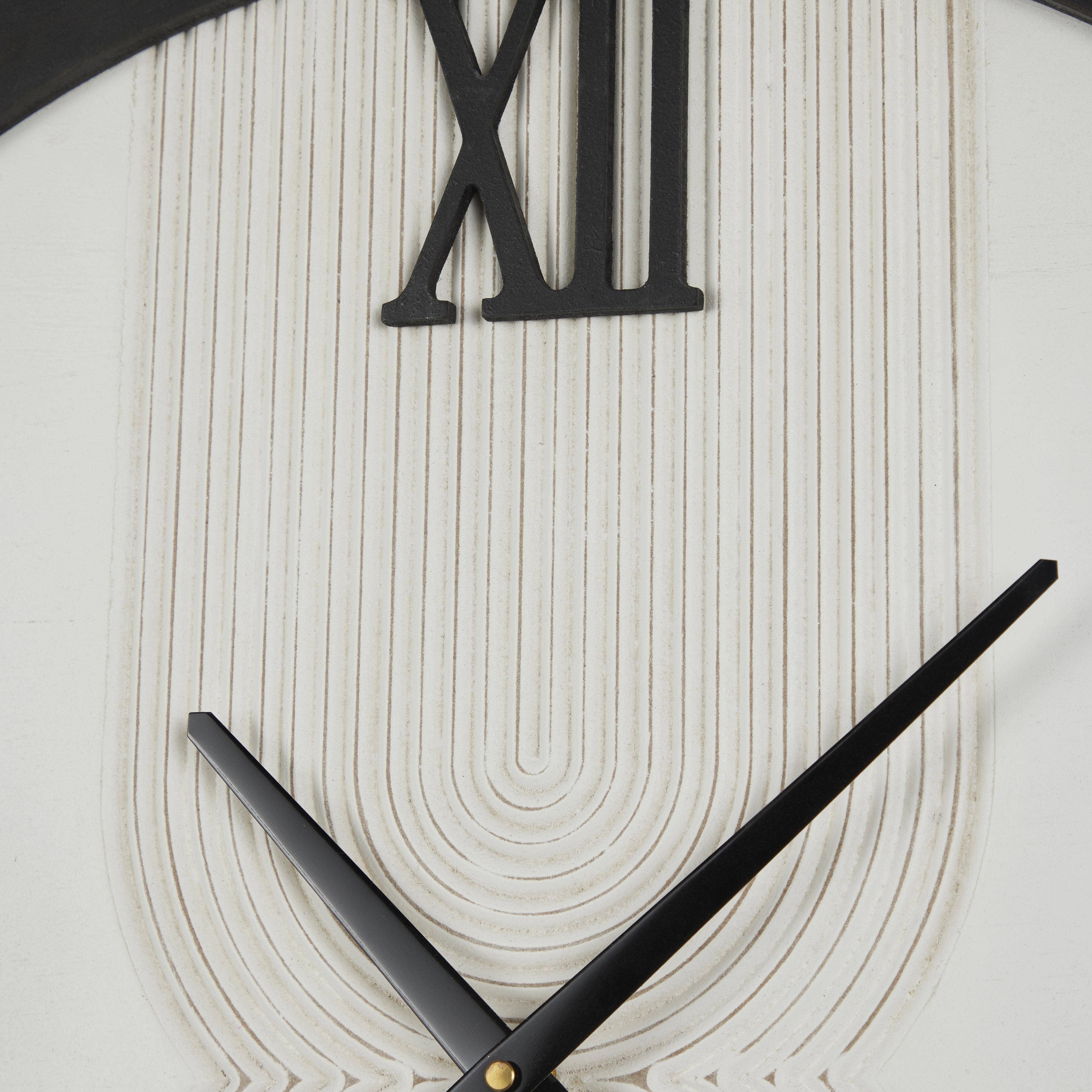 Deco Marché - Wholesale Wall Clock - Modern White Wood Wall Clock2