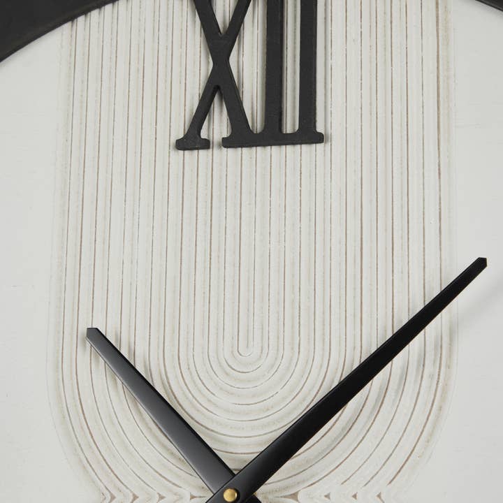 Deco Marché - Wholesale Wall Clock - Modern White Wood Wall Clock2