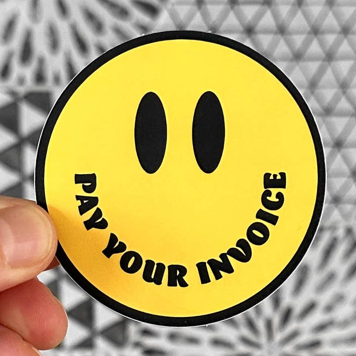 Pay Your Invoice Sticker for wholesale by KP General Store