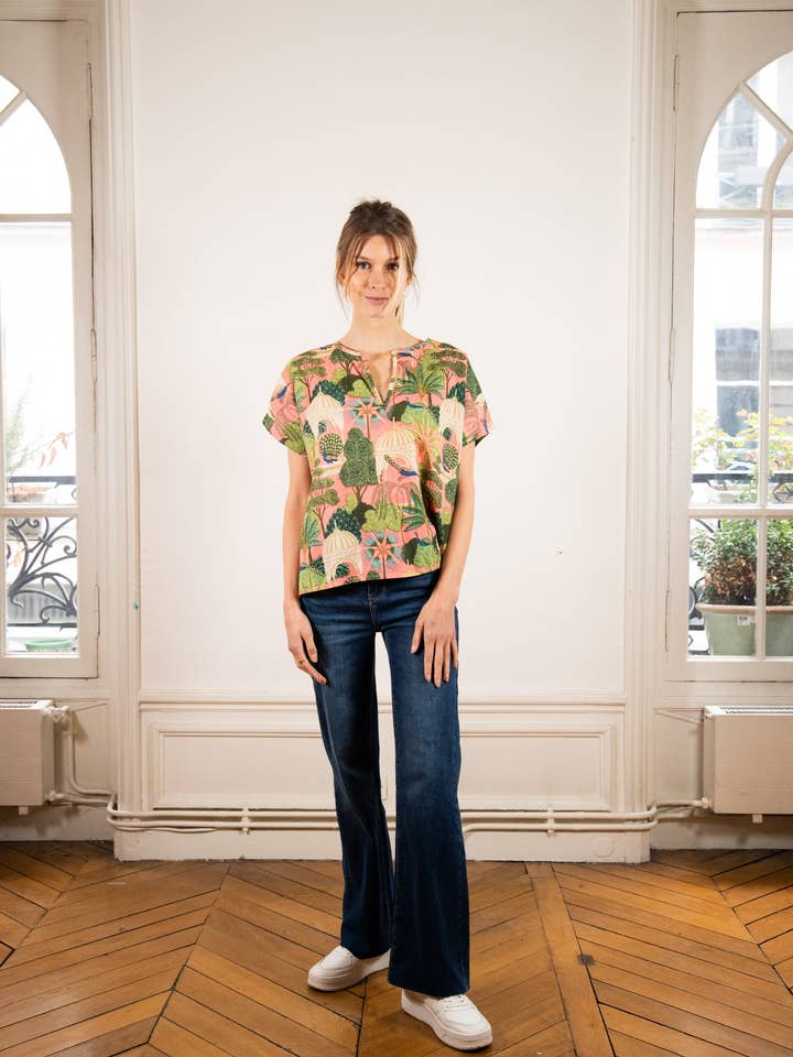 PINK PALACE JADE TOP for wholesale by JUDITH LACROIX