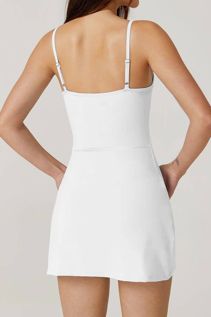 Color 5 - Venta al por mayor Vestido deportivo - Mujer - Vestido falda short de tenis de color sólido con bolsillos interiores17