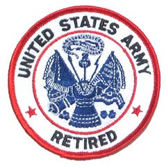 US Army Retired for wholesale by Military Patches & Pins