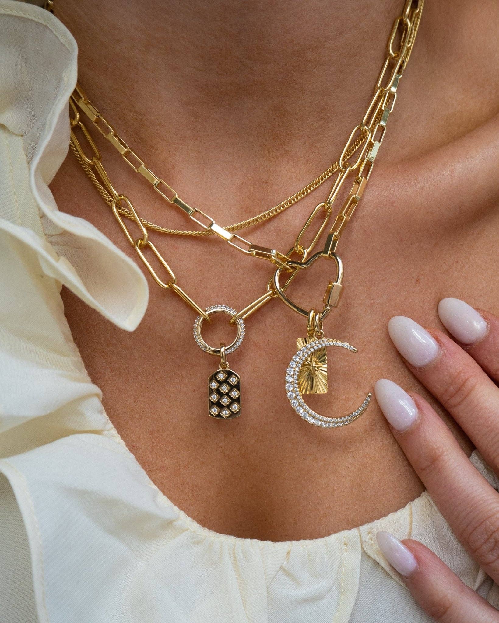 five and two - Venta al por mayor Collares de cadenas y eslabones - Colgante de encanto Frankie4