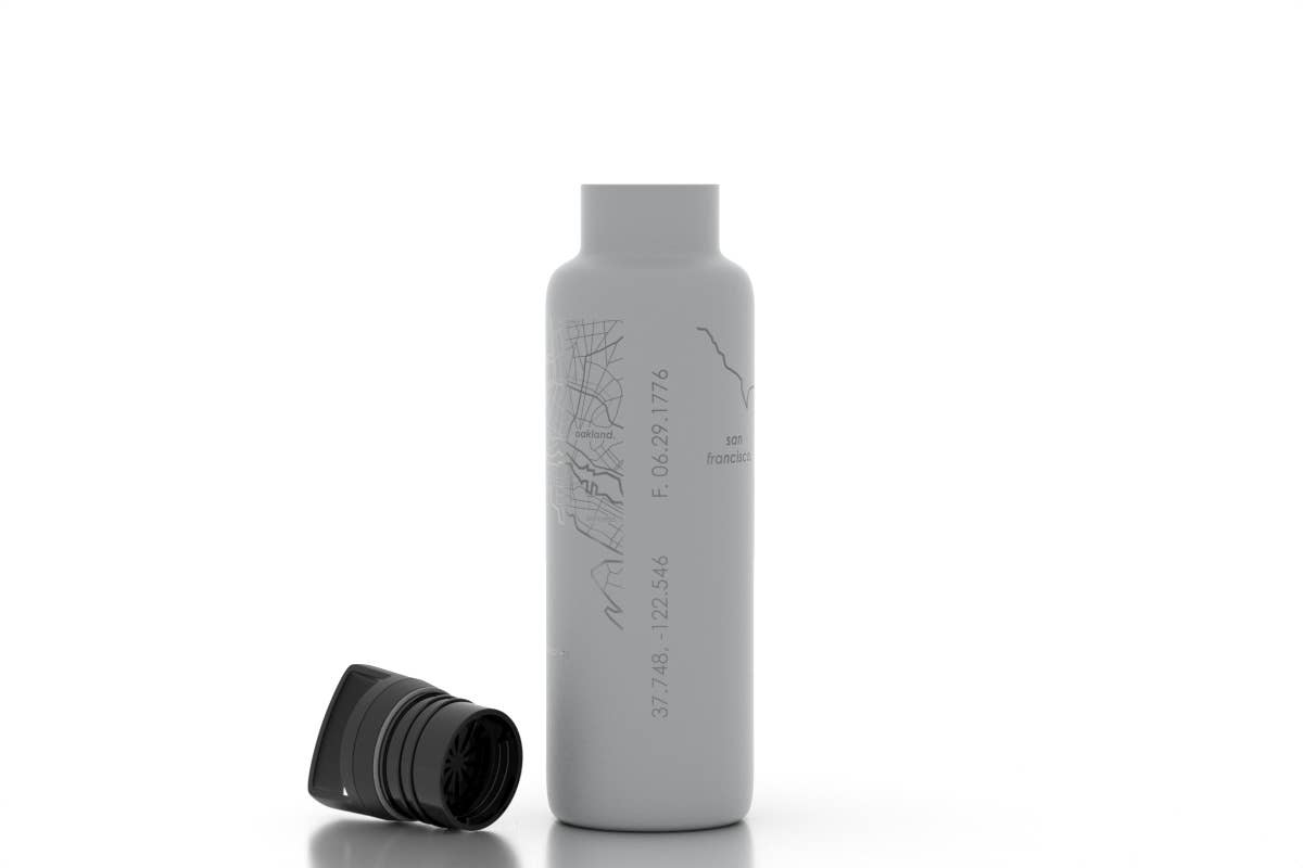 Well Told - Wholesale Water Bottle - San Francisco, CA City Map - Super Bowl - 21 oz Water Bottle9