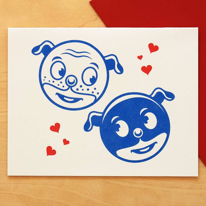 Salz & Pepz Valentine Love Letterpress Card for wholesale by Fickle Hill Letterpress