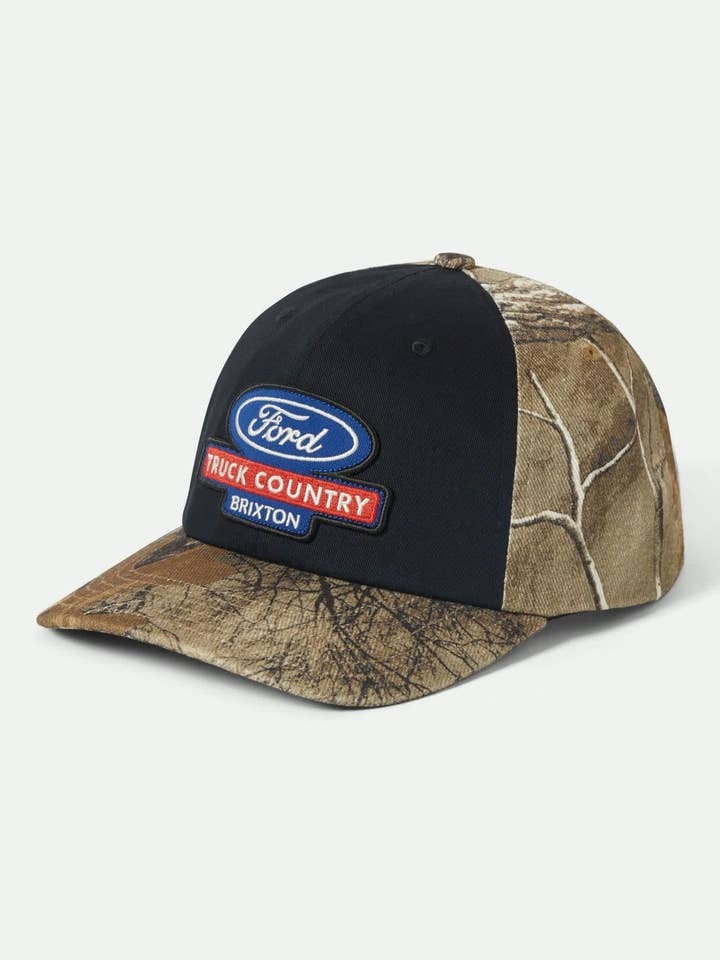 Ford Truck Country Snapback - Burnt Rubber/Camo for wholesale by Brixton