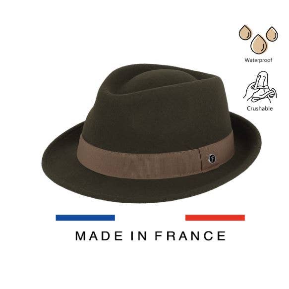 FIELTRO DE LANA APLASTABLE IMPERMEABLE HECHO EN FRANCIA - 1H47GGCA para venta al por mayor de FLECHET