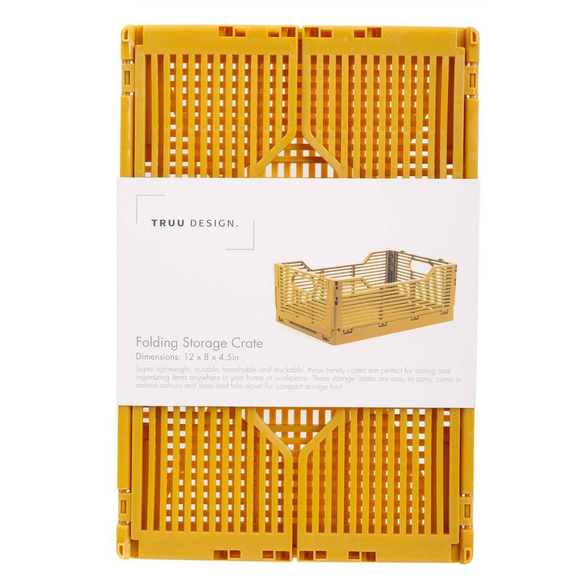 Truu Design - Wholesale Storage Bin - Truu Design Folding Storage Crate, 12x8x4.5",7 colors16