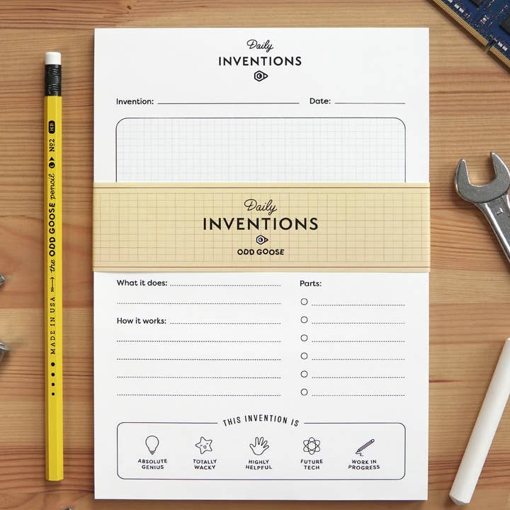 Odd Goose Stationery - Wholesale Notepad - Daily Inventions Creative STEM Notepad3