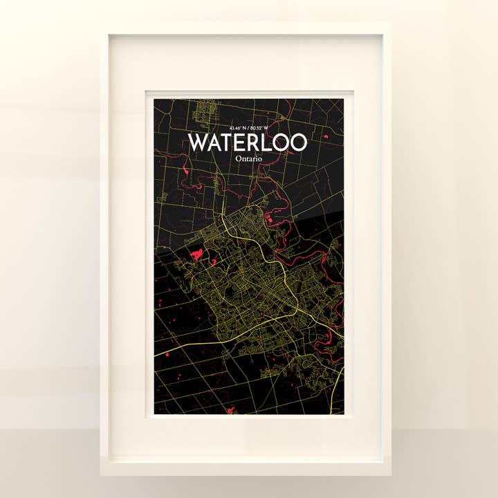 OurPoster.com - Wholesale Poster - Waterloo City Map Poster89