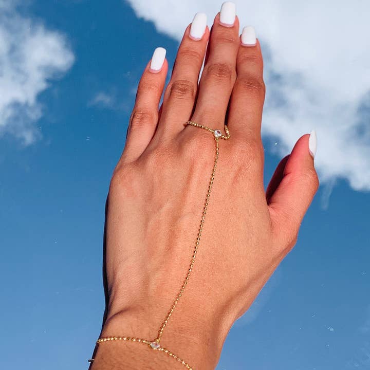 Guldfyldt håndkæde armbånd – Fint ringarmbånd smykke for engroshandel hos Mali Beads