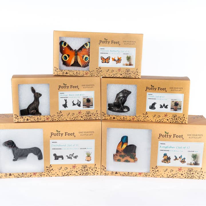 Jardinopia US - Wholesale Plant Pot - Springer Spaniel Plant Pot Feet - Set of 34