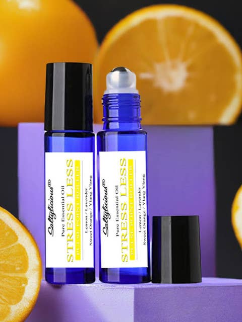 Rullo Stress Less Elixir Pulse Point con magnesio per la vendita all'ingrosso da parte di Naturally Pure Aromas