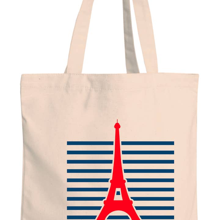 Bolsa de mano Torre Eiffel Marinera para venta al por mayor de Les Parisettes