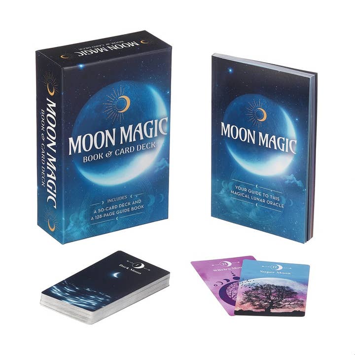 Texas Bookman - Wholesale Tarot Cards - Moon Magic Book & Card Deck (Arcturus Oracle Kits)