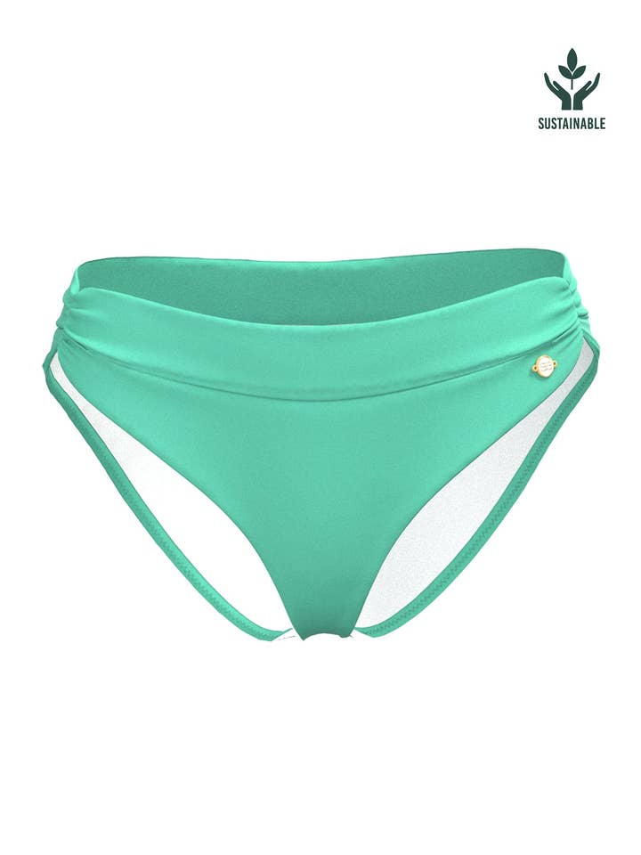 Pantalón clásico completo Core de color verde menta con cintura fruncida para venta al por mayor de Sunseeker