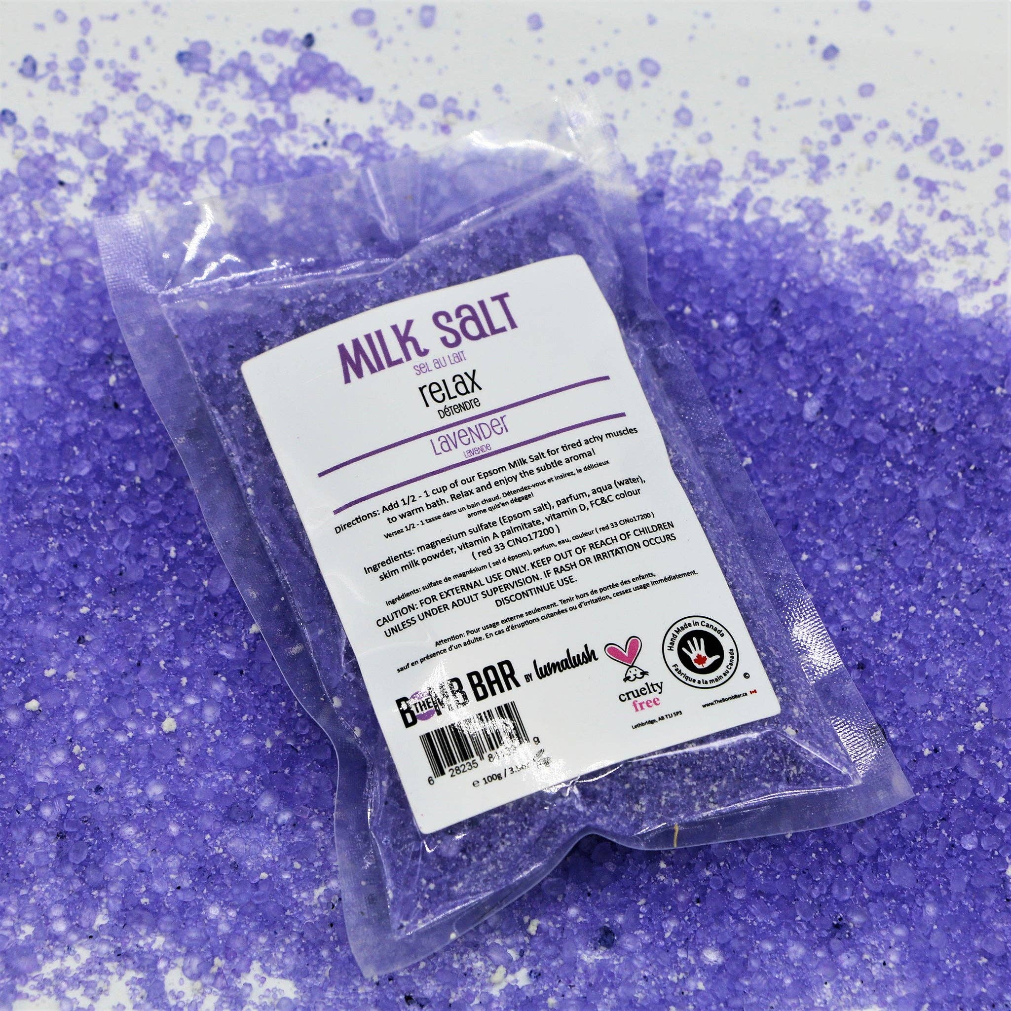 The Bomb Bar - Vente Lait de bain - Bain de bain - Sel de lait8