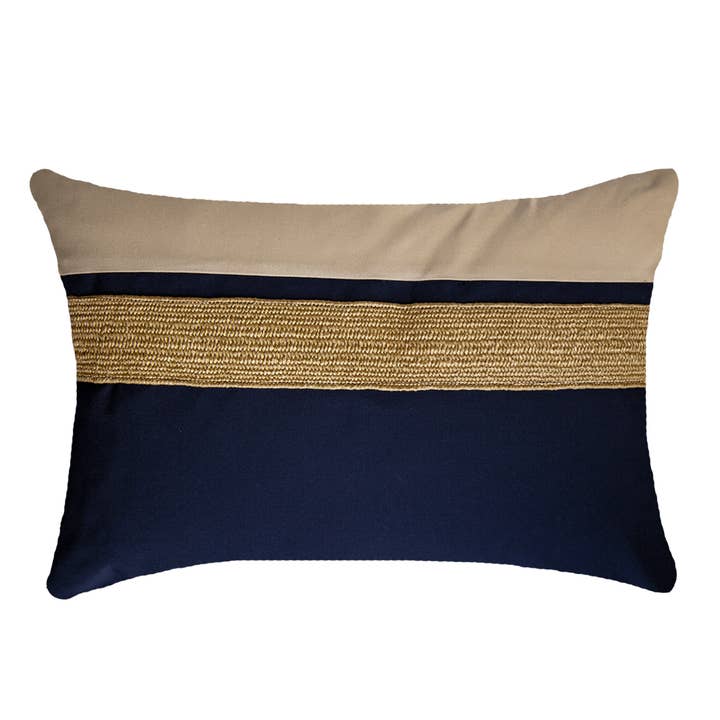 BHD HOME - Wholesale Lumbar pillow - Outdoor Nautical Juliet Gold Lumbar Cushion 35 x 53cm2