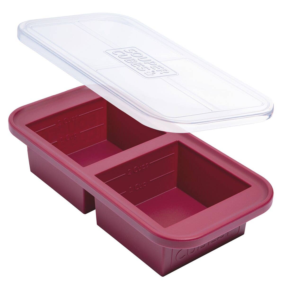 Souper Cubes – wholesale Food storage container – Souper Cubes 2-Cup Silicone Freezing Tray3