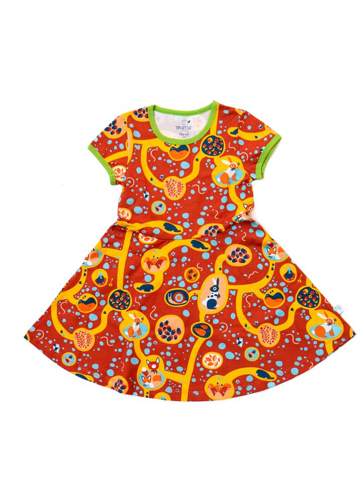Robe patineuse bio pour enfants - Burrows pour la vente par Merle Kids
