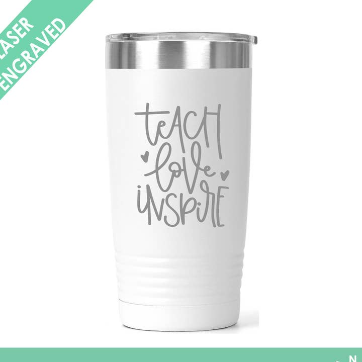Lær kærlighed inspirere tumbler/Lærer Kaffekop for engroshandel hos Northern Country Girl Designs, LLC