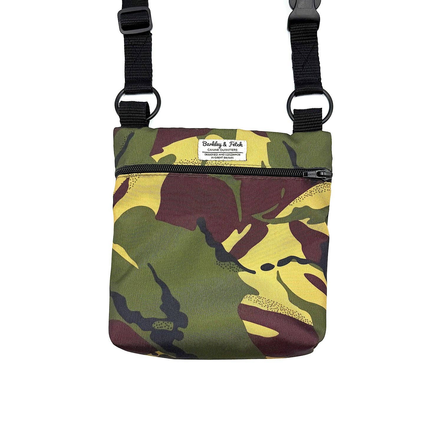 Barkley and Fetch – wholesale Pet treat bag – Dog – Khaki Camo Print Dog Walk and Treat Bag0