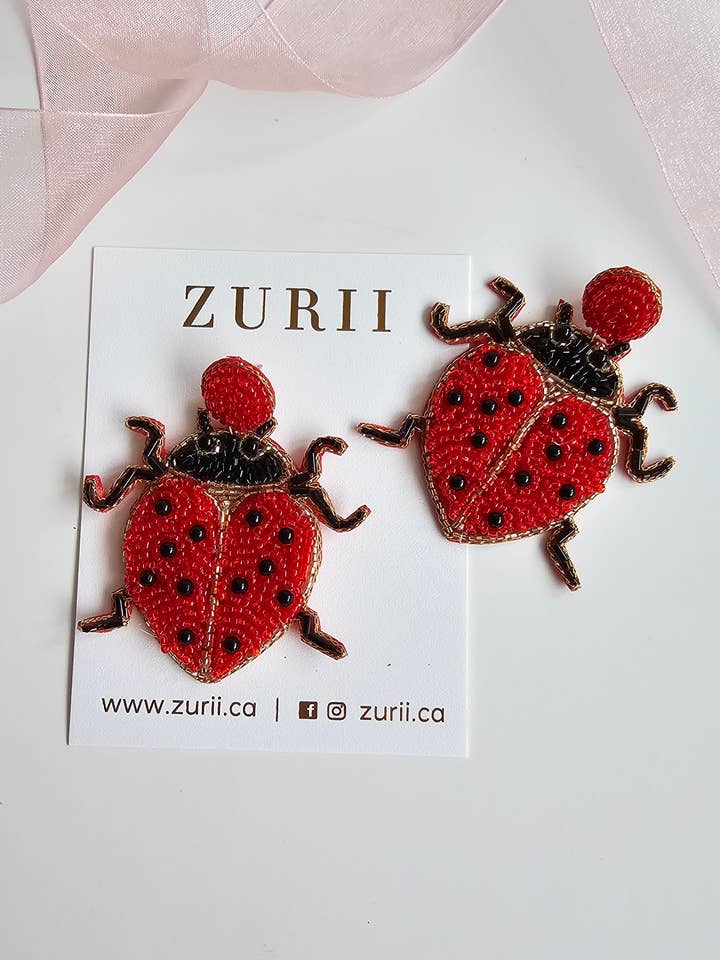 Love bug earrings for wholesale by Zurii.ca