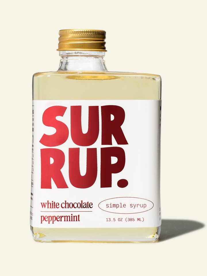 White Chocolate Peppermint Syrup for wholesale by Little Light Candle Co.