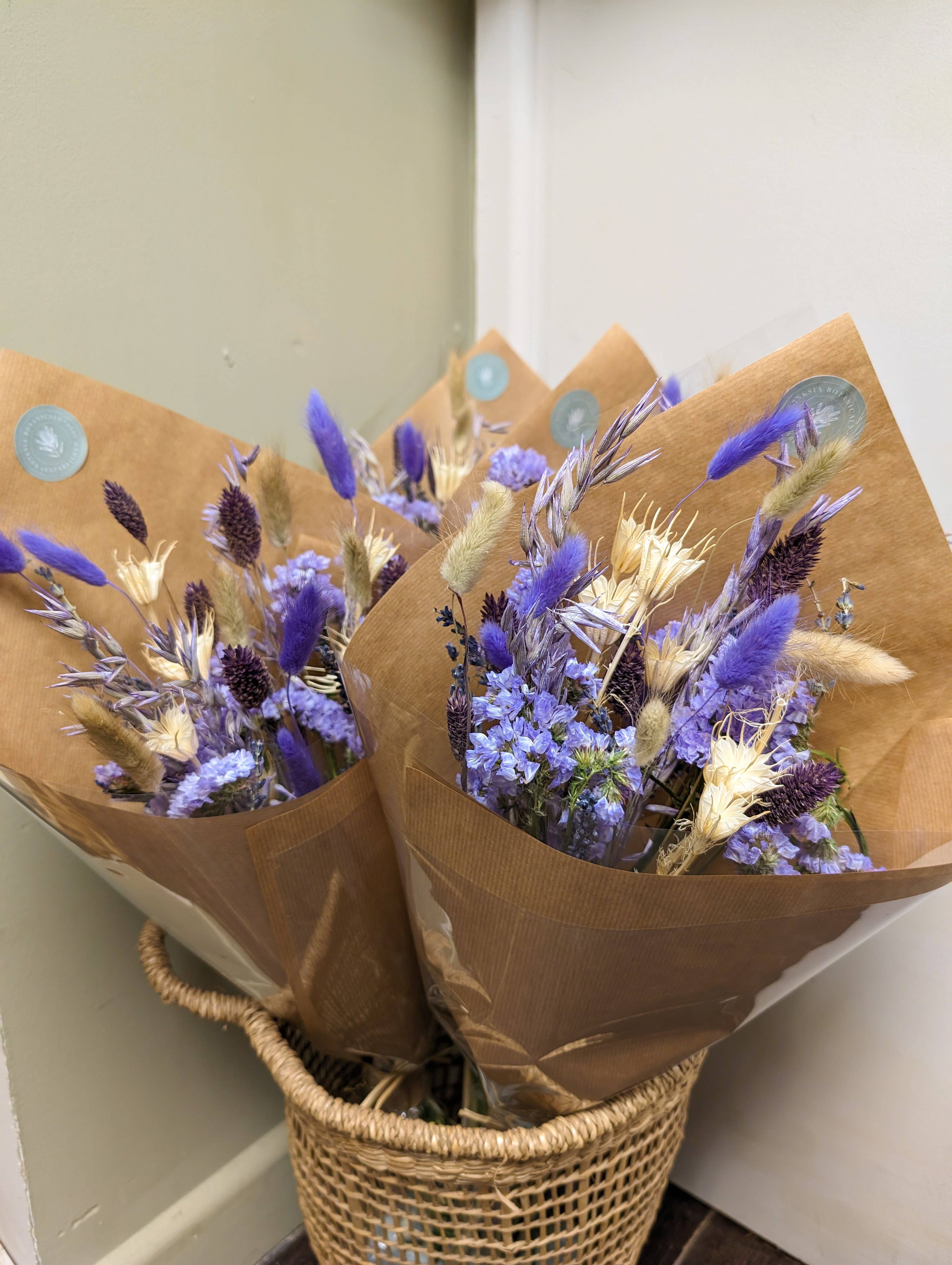 Banksia Botanicals - Wholesale Dried/Pressed Flowers - Purple Dried Flower Arrangements3