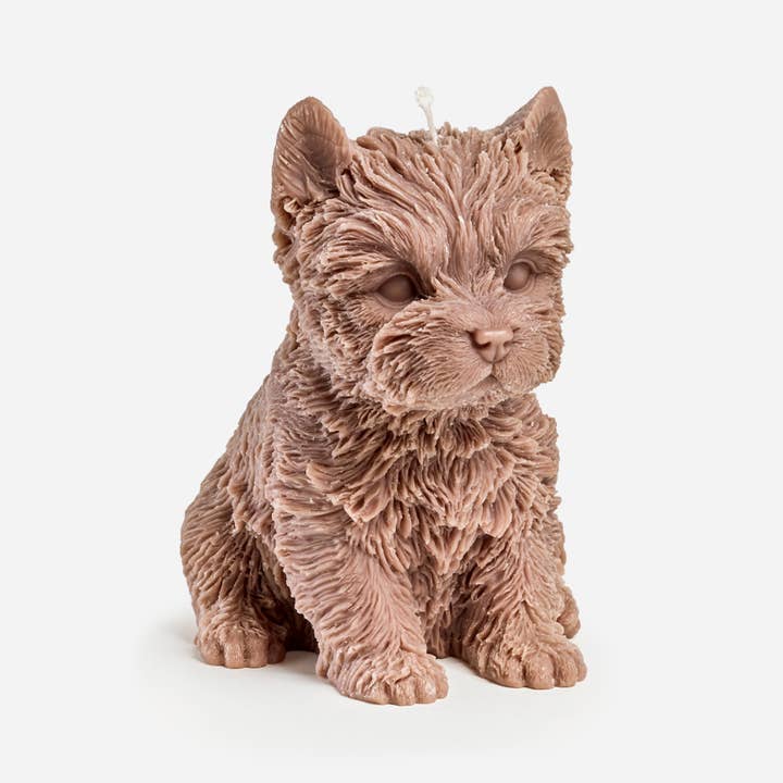 Love Ally - Wholesale Novelty candle - Yorkshire Terrier Candle (Brown)