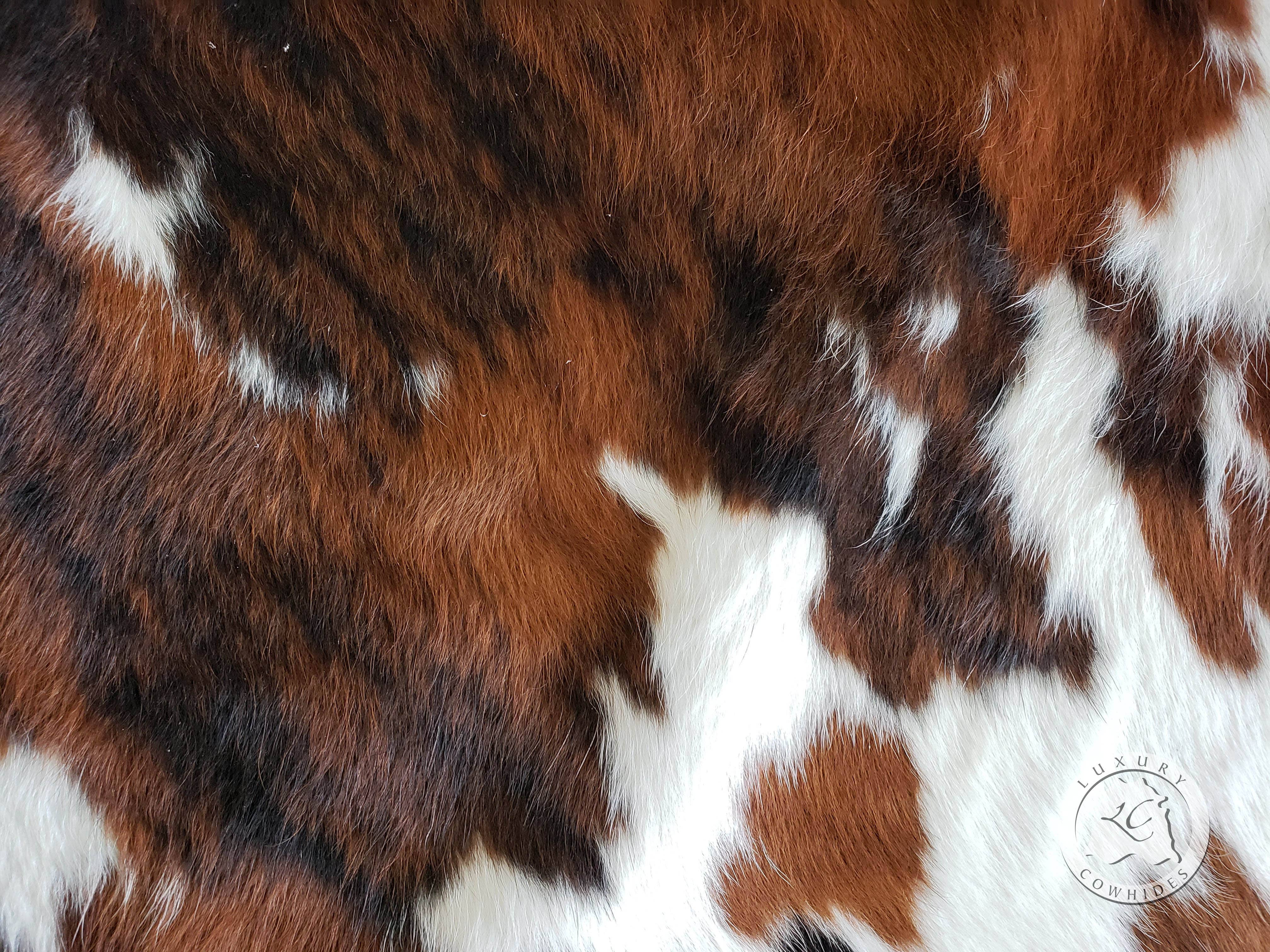 Wholesale Tricolor Cowhide Rug for your store Faire