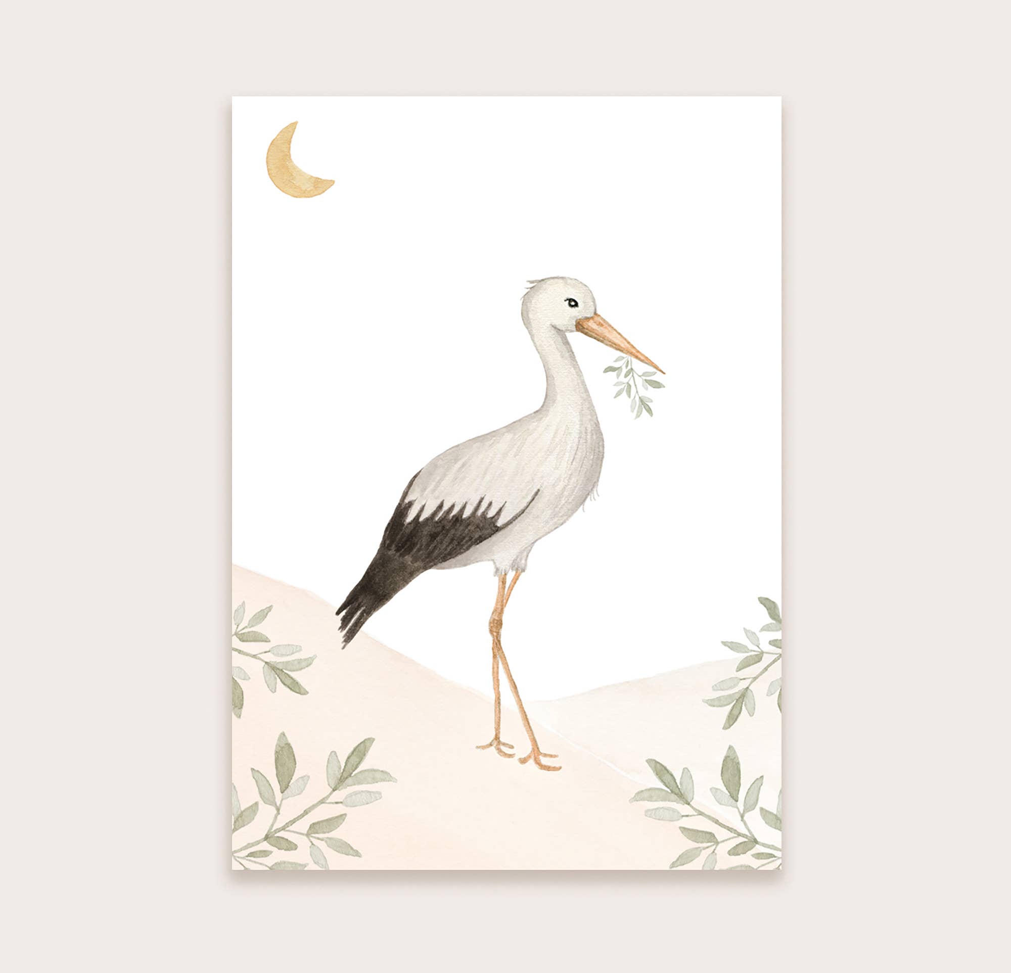 Appeloogje - Wholesale Everyday Greeting Card - Postcard stork2