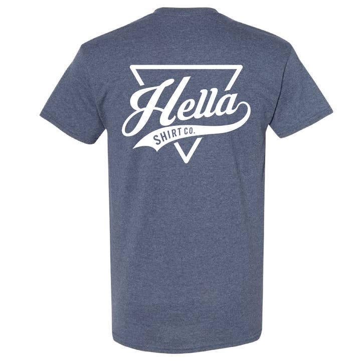 Signature Hella Shirt Co. Heather Navy for wholesale by Hella Shirt Co.