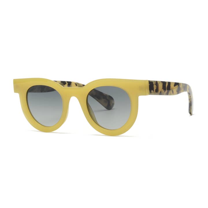 Ryan Simkhai Eyeshop - Wholesale Sunglasses - Women's - MILO | Polarized Sunglasses | Yellow / Yellow Tortoise