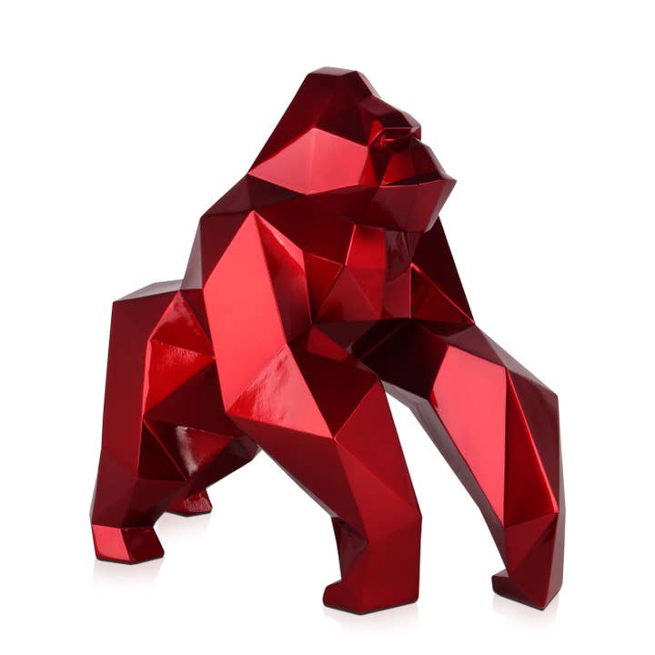 ADM Home Decoration - Wholesale Sculpture - 'Faceted Gorilla' Resin Sculpture4