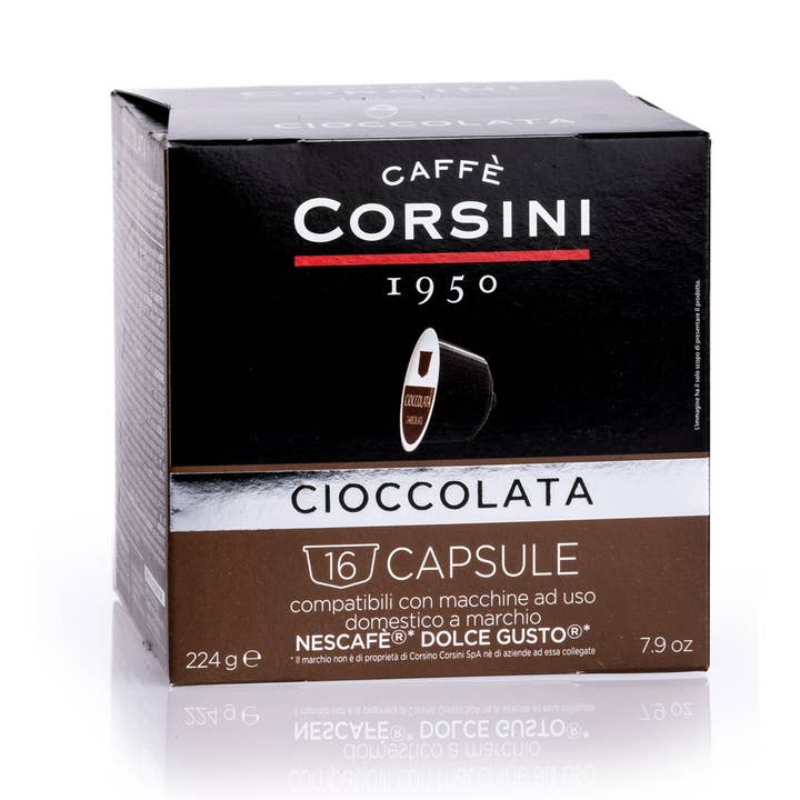 Caffè Corsini - Wholesale Coffee Pods - 16 Dolce Gusto® compatible capsules | CHOCOLATE1