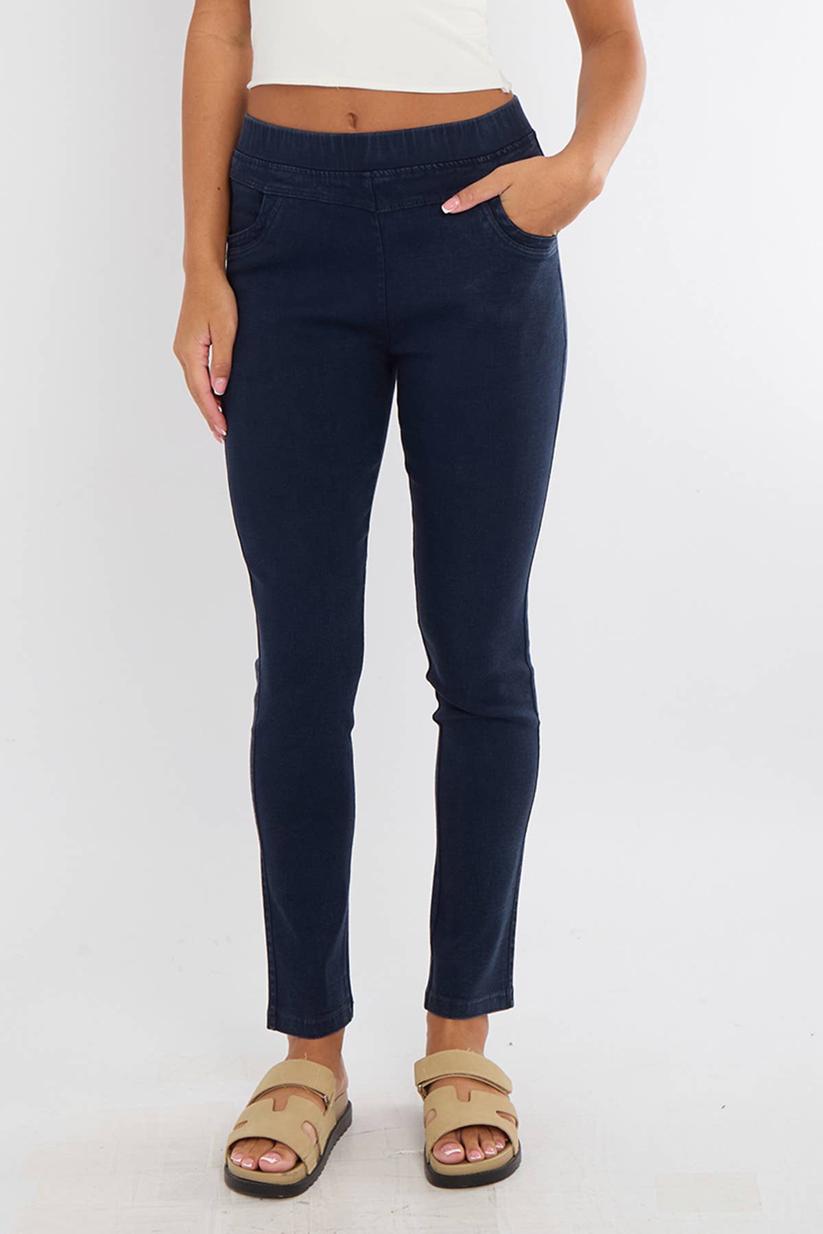 Superbia - Wholesale Pants - Women's -  High Waist 4 way Pull-on Stretch Stone Wash Magic Jeggings14