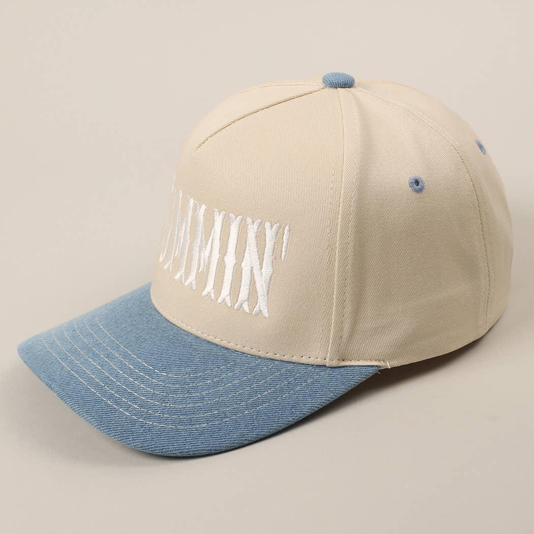 Fashion City – wholesale Trucker hat – Unisex – MOMMIN' Letter Embroidery Two-Tone Trucker Hat11