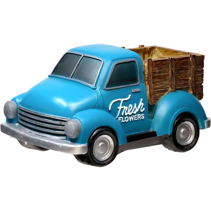 Spoontiques, Inc - Wholesale Plant Pot - Blue Truck Flower Pot
