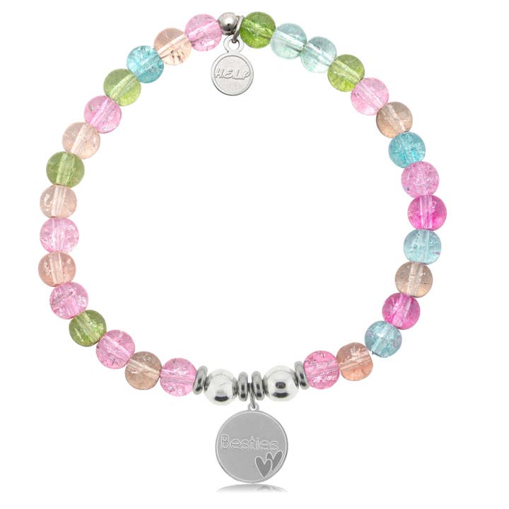 Brazalete benéfico Besties Charm con cristal caleidoscopio para venta al por mayor de H.E.L.P