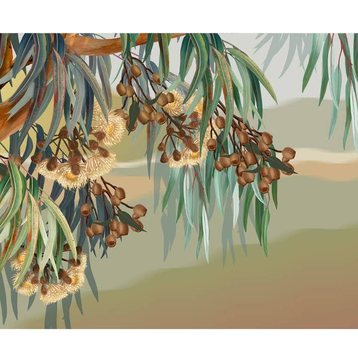 „Yallaroo“ | Drucklandschaft mit australischem Zitronenduft für den Großhandel von Banksia Blue Studio