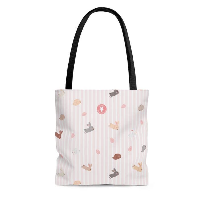 Keep Hopping Tote Bag for wholesale by Creative Bunny Prints