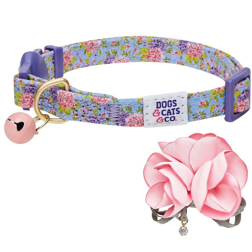 Blueberry Pet – wholesale Pet collar – Cat – Dogs & Cats & Co. A Scent of Spring Balloon Flower Cat Collar10